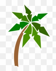 Coconut Tree Clip Art - Palm Island Clipart png