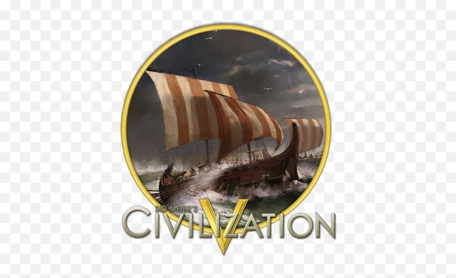 Sailing Ship Icon 512x512px Png - Ancient Ship In A Storm,Civ V Icon