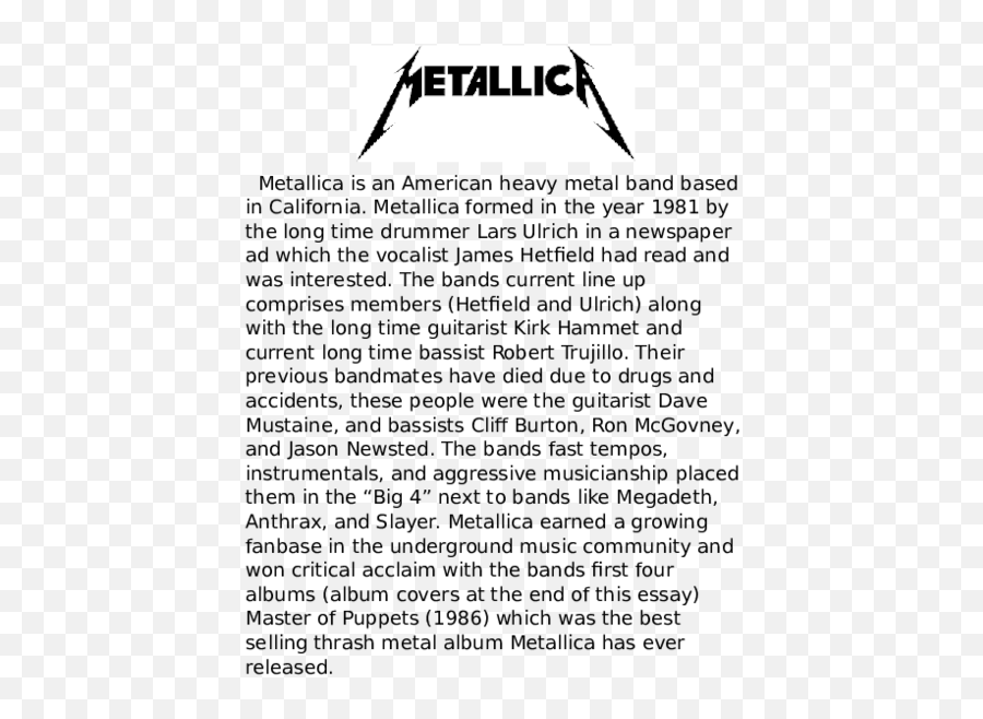 History Of Metallica - Metallica Ninja Star Png,Metallica Icon