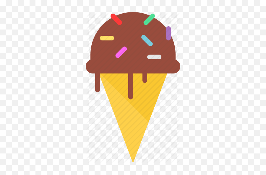 Chocolate Cone Icecream Icon - Download On Iconfinder Icecream Icon Png,Icecream Icon