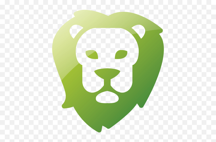 Web 2 Green Lion Icon - Free Web 2 Green Animal Icons Web Blue Lion Icon Png,Lion Icon Png
