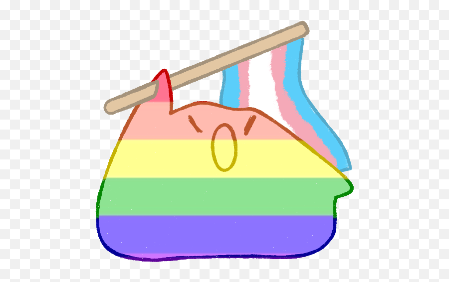 Gay Ditto Says Trans Rights Made By Dittodaily - Gay Ditto Png,Cute Icon Tumblr