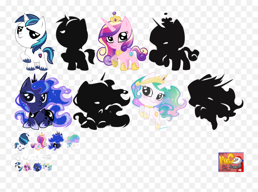 Mobile - My Little Pony Pocket Ponies Royalty Collection Mlp Pocket Ponies Base Png,Princess Luna Icon