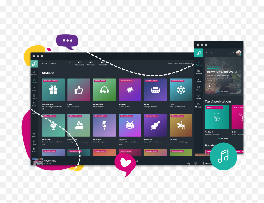 Music Streaming Player Stream U0026 Dmca Safe For Twitch - Technology Applications Png,Twitch App Icon