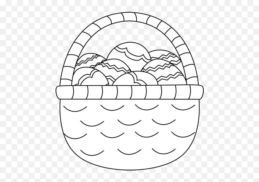 Easter Basket Clipart Black And White - Cute Earth Day Clipart Png,Easter Basket Transparent
