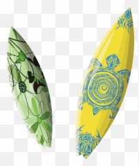 Surfboard Illustration - Transparent Background Board Png