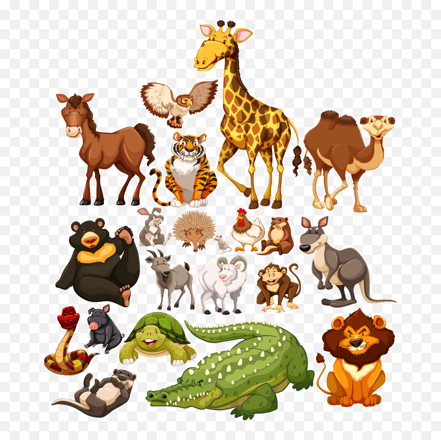 Animal Icon Png Vector Image - Stockspng Different Wild Animals,Wildlife Icon