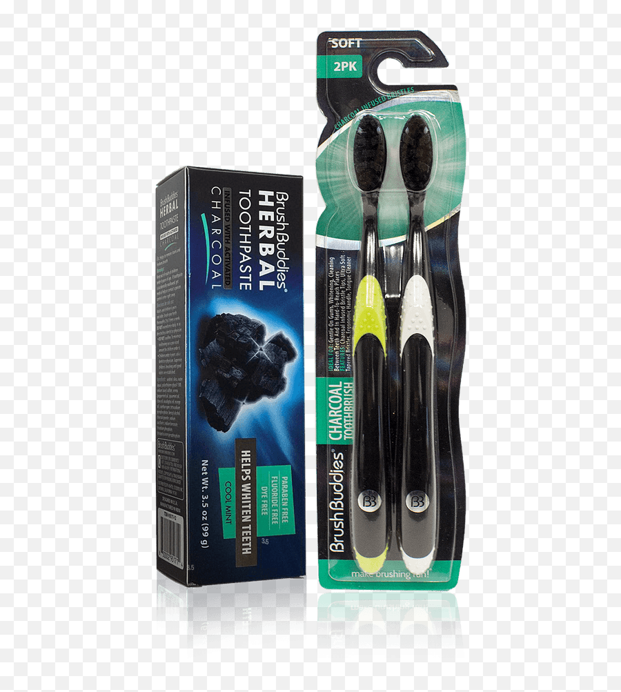 Charcoal Combo U2013 Brush Buddies - Best Tapered Charcoal Travel Toothbrush Single Png,Mashi Maro Icon