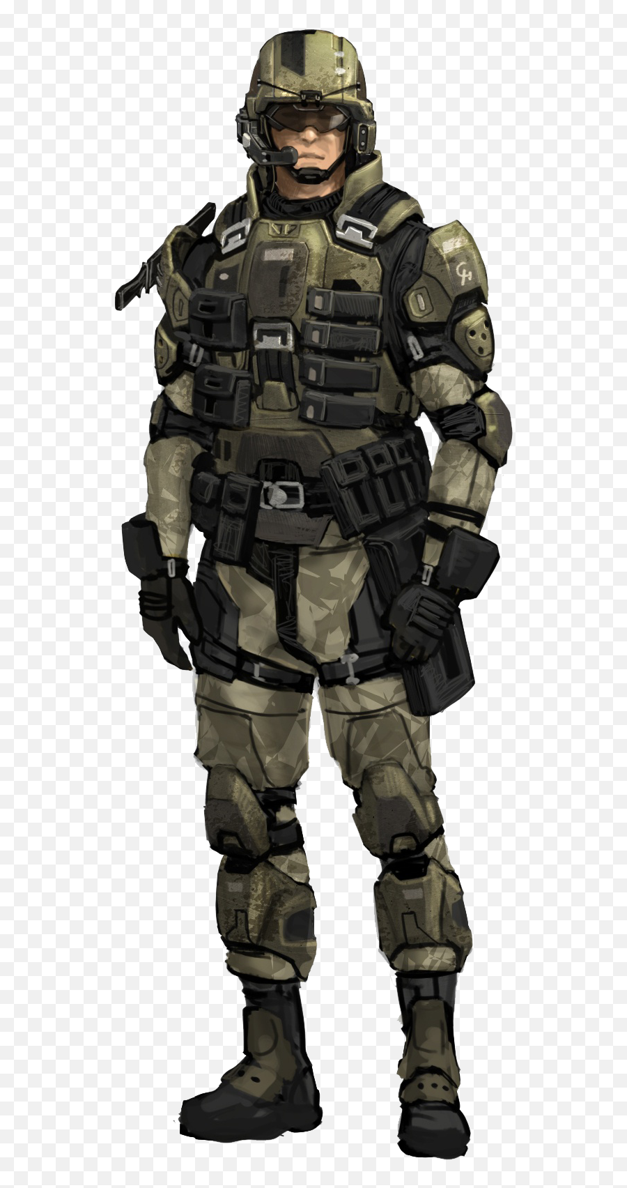 Halo 3 Unsc Marine - Concept Art Bungie Free Download Unsc Marine Halo 3 Png,Unsc Icon