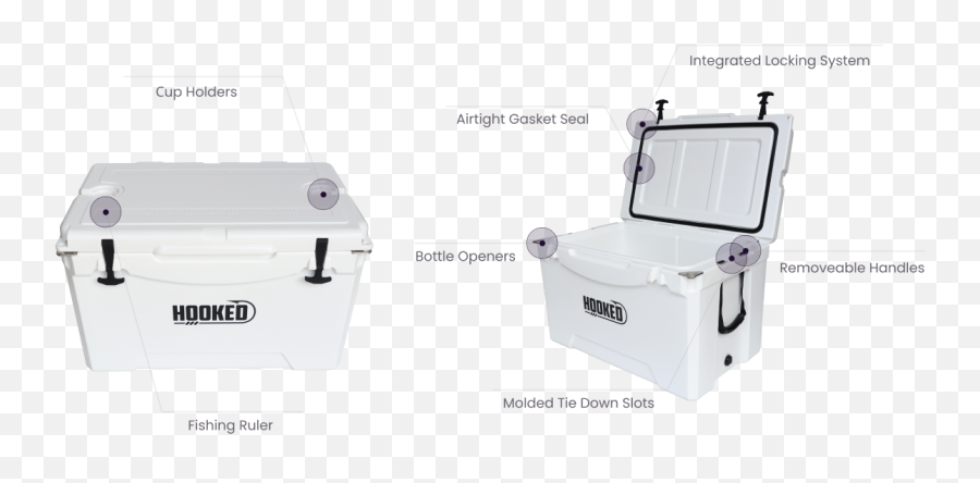 Hooked 50 U2013 Coolers - Waste Container Png,Icon Cooler Vs Yeti