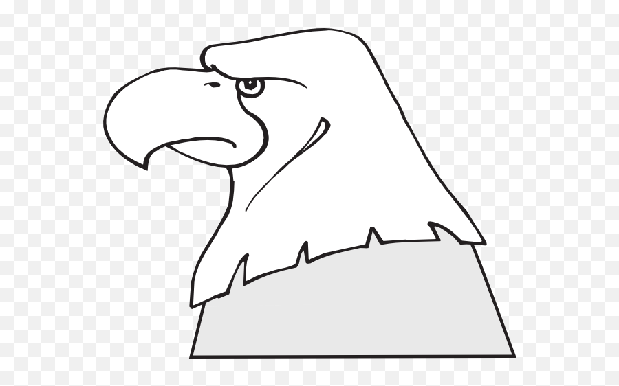 Bald Eagle Head Outline Clip Art - Vector Clip Pajaro Con Puntos Dibujos Png,Eagle Head Png