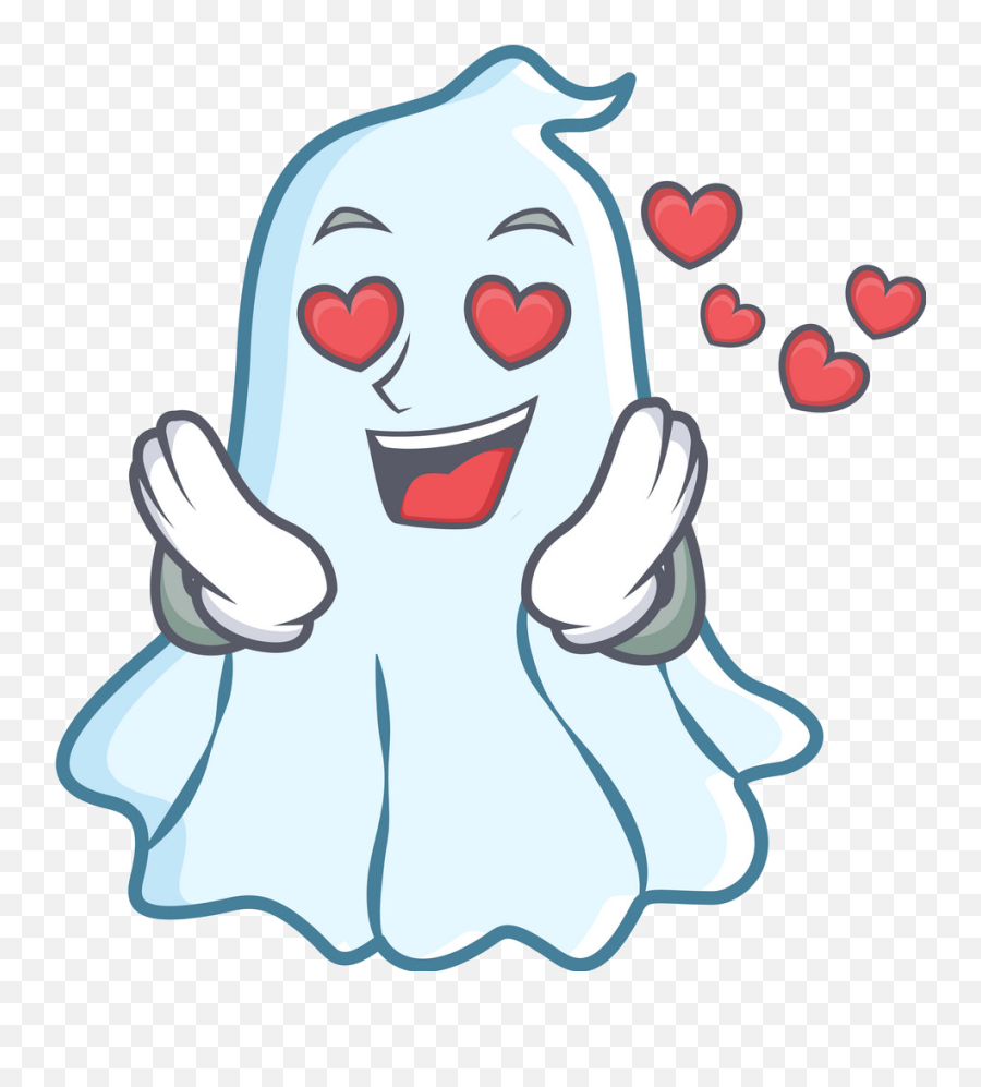 Download Halloween Fond Du0027écran Entitled Cute Ghost In L - Ghost Singing Png,Ghost Emoji Png