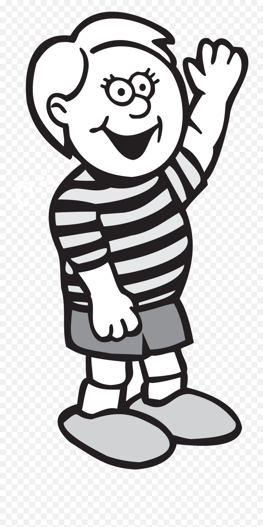 Black Outline Drawing People Boy Happy Kid Girl Wave Hands Clipart Black And White Png Free Transparent Png Images Pngaaa Com