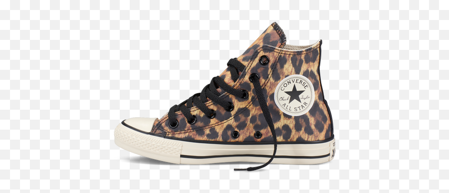 Chuck Taylor Leopard Print Shoes - Animal Print Converse Png,Cheetah Print Png