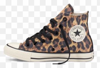 Chuck Taylor Leopard Print Shoes - Animal Print Converse Png,Cheetah Print Png