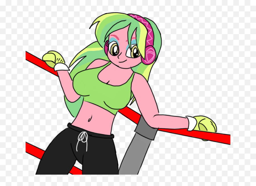 1265087 - Artisttoyminator900 Belly Button Boxing Gloves Transparent Girl Boxing Gloves Png,Cleavage Png