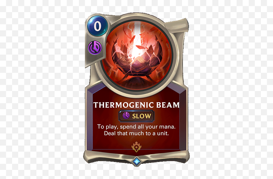 Thermogenic Beam Legends Of Runeterra Card - Lee Sin Dragon Rage Png,Beam Png
