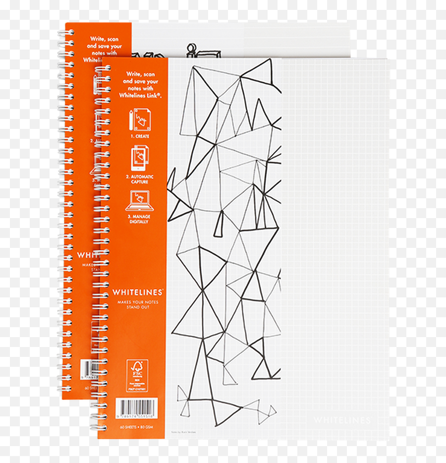 Whitelines Notebook A4 Squared Lined Or Dot Grid Paper - Triangle Png,Dot Grid Png