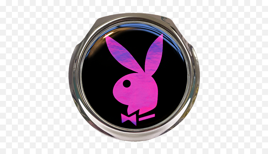 Pink Playboy Car Grille Badge With Fixings - Playboy X Anti Social Social Club Logo Png,Playboy Logo Png
