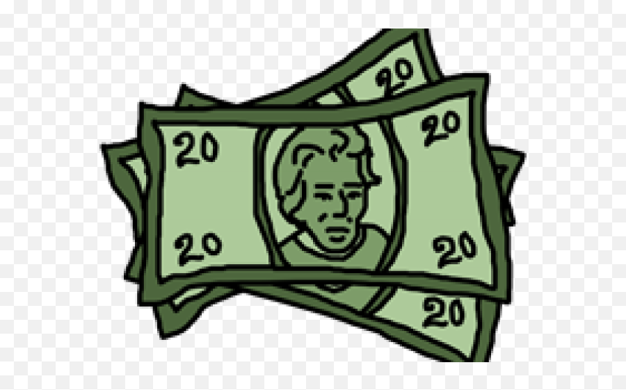 Bill Clipart - 20 Dollar Bill Drawing Png,Bill Png