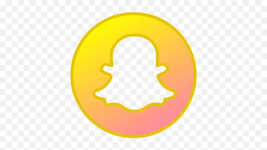 Snapchat Circle Icon - Snapchat Icon Png,Gradient Circle Png