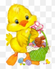 Easter Chicken Clipart - Happy png