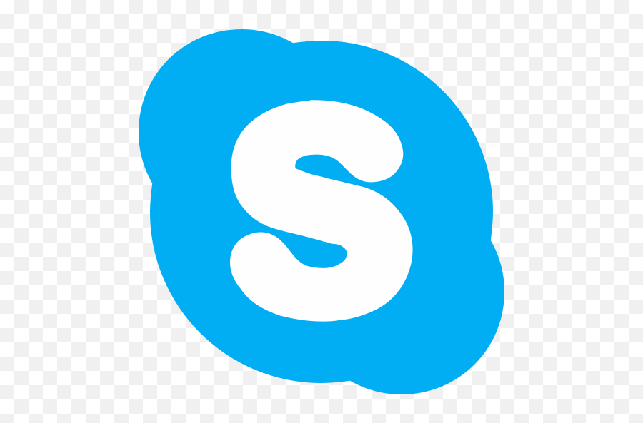 Social Skype Logo Free Icon Of Flat - Transparent Png Format Twitter Logo Png,Skype Png
