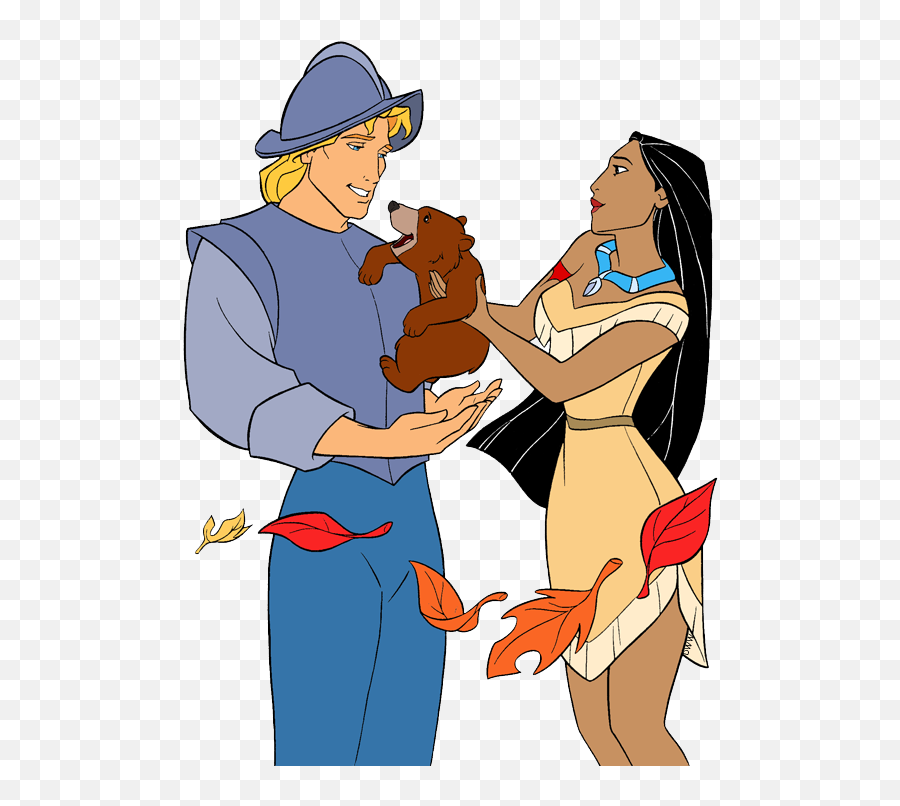 Pocahontas And John Smith Clip Art Disney Galore - Disney Pocahontas And John Smith Png,Pocahontas Png