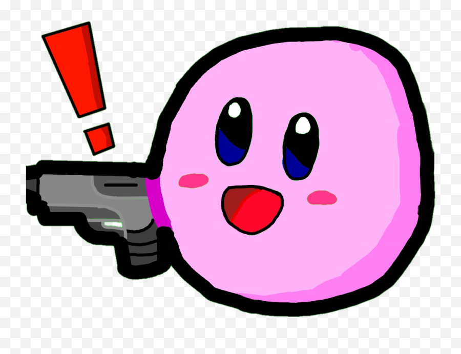 Kirby Emoji I Made - Transparent Kirby Emoji Png,Gun Emoji Png
