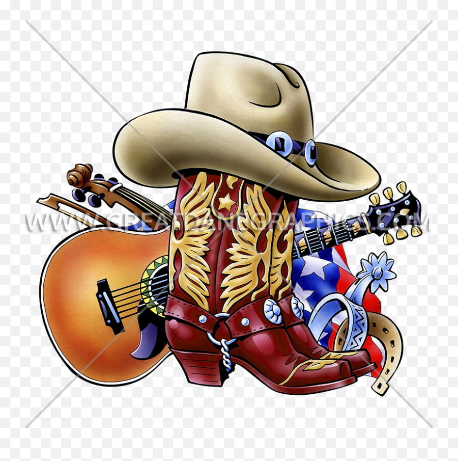 Cowboy Boot Collage Production Ready Artwork For T - Shirt Cowboy Boot Png,Cowboy Boot Png