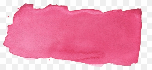 10 Pink Watercolor Brush Stroke Banner - Color Png