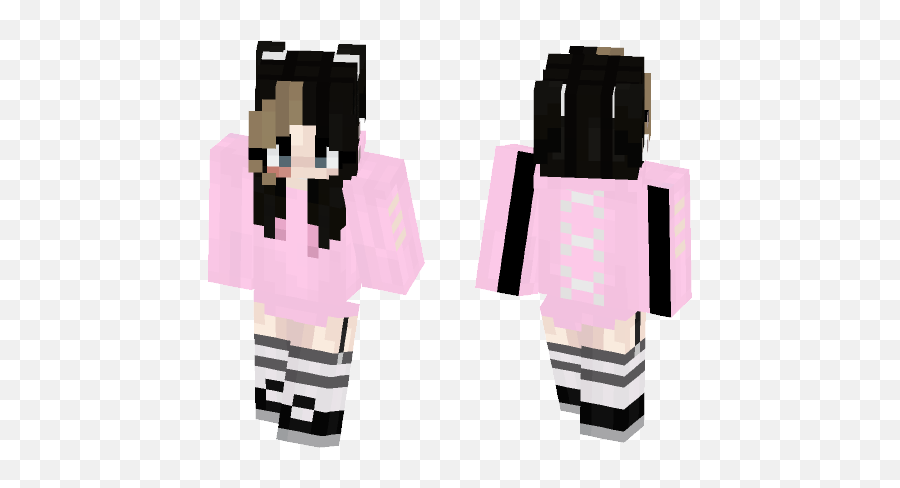 Download Xxxtentacion Fan - Fixed Minecraft Skin For Free Minecraft Bunny Ears Skin Png,Xxxtentacion Hair Png