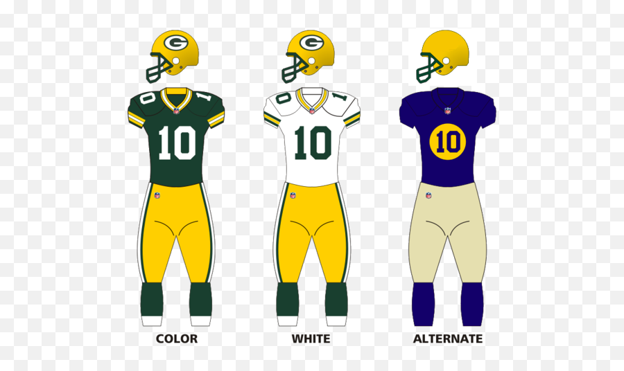 Packers 13uniform - Green Bay Packers Uniforms Png,Packers Png