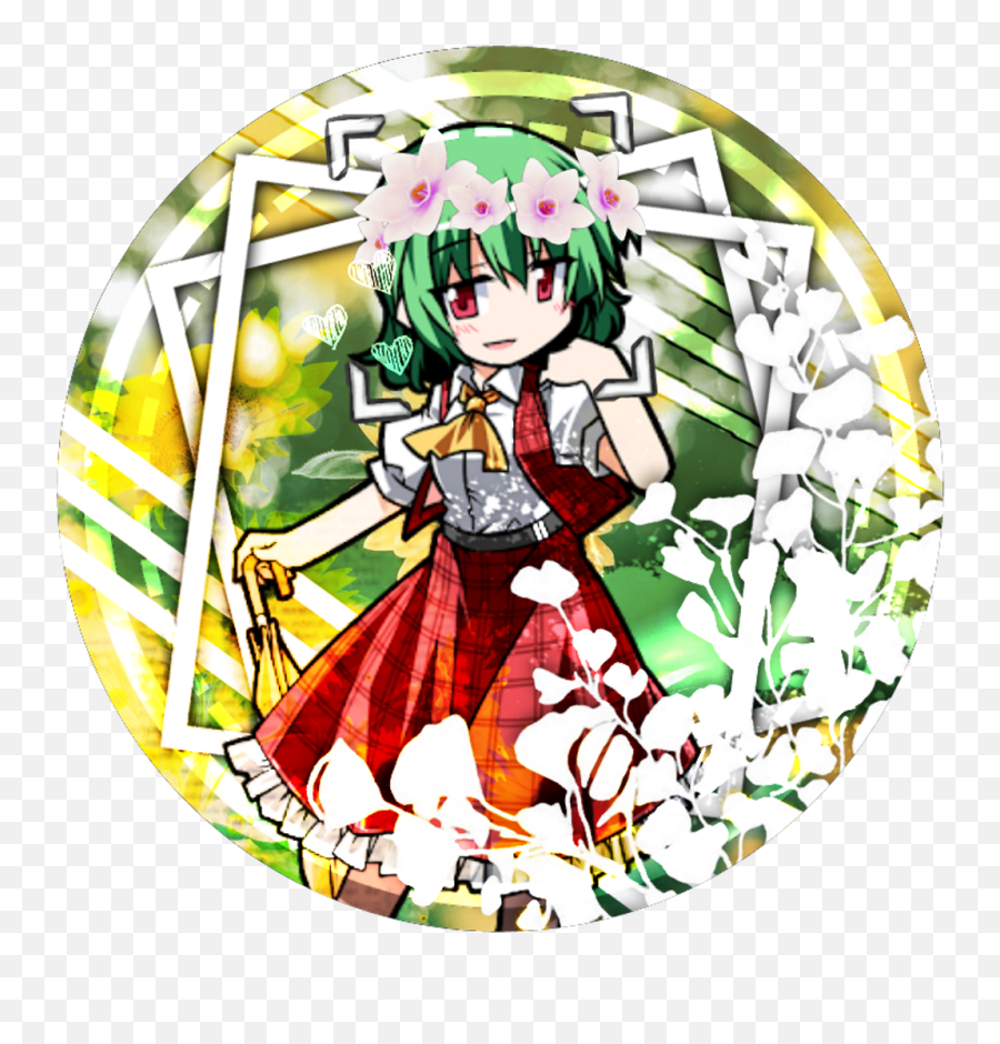 Touhou Sticker - Cartoon Clipart Full Size Clipart Hime Cut Png,Touhou Logo