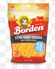 Finely Shredded Extra Sharp Cheddar - Packet Png,Shredded Cheese Png