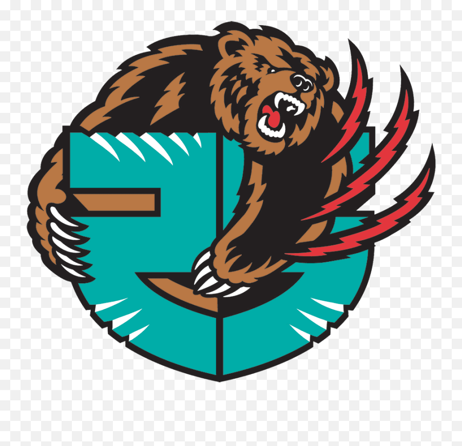 Memphis Grizzlies Anniversary Logo - Throwback Memphis Grizzlies Png,Grizzlies Logo Png