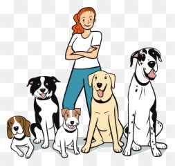 Dog Training Clipart - Person Trainer png