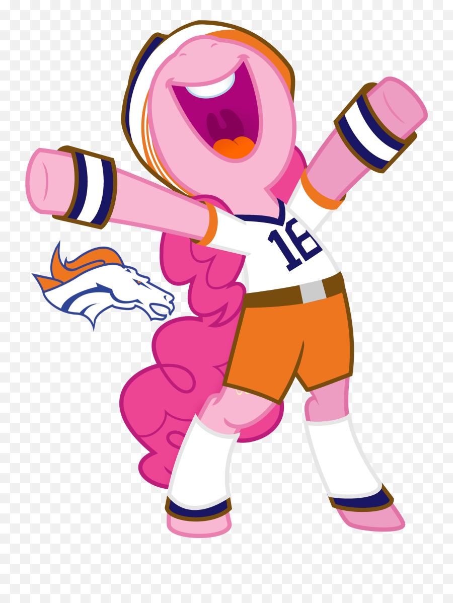 1083008 - Safe Pinkie Pie American Football Cheering Denver Broncos Png,Super Bowl 50 Png