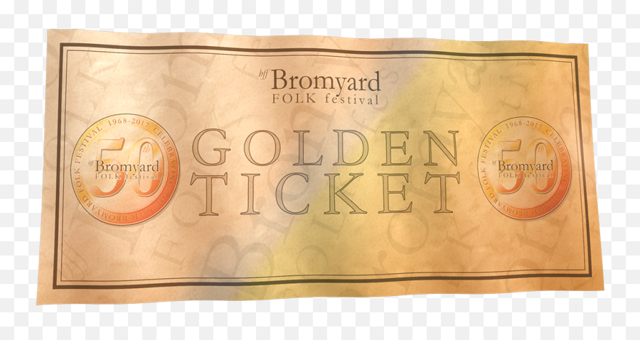 Golden Ticket Vip Competition - Bromyard Folk Festival Flag Png,Golden Ticket Png