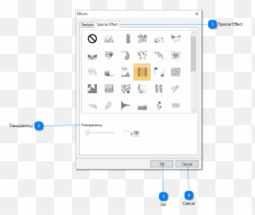 Effects Dialog Box - TemplateToaster Web Design Software png