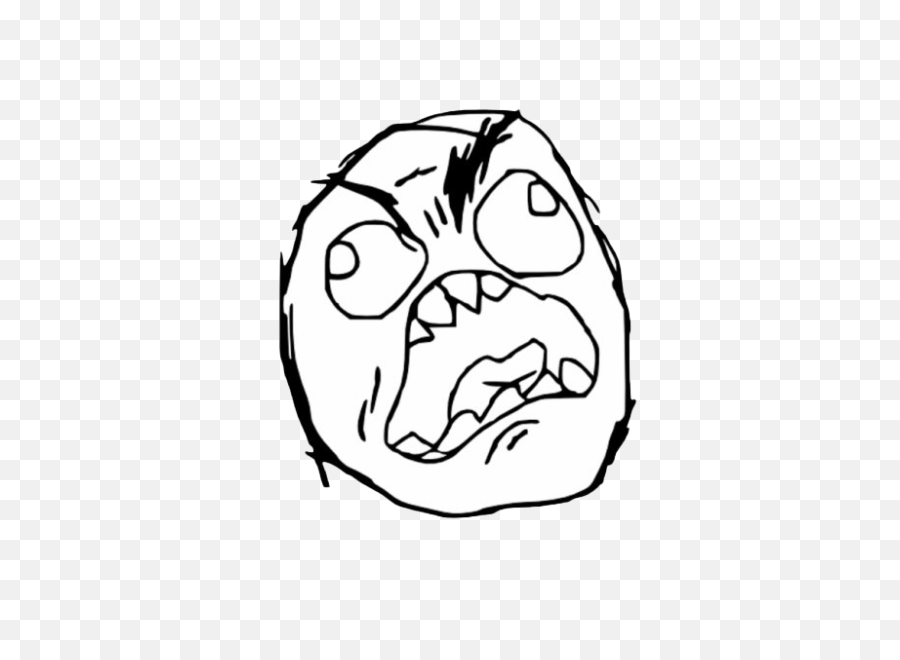 Ugly Memes Line Drawings Yahoo Image - Troll Face Rage Png,Angry Meme Face Png