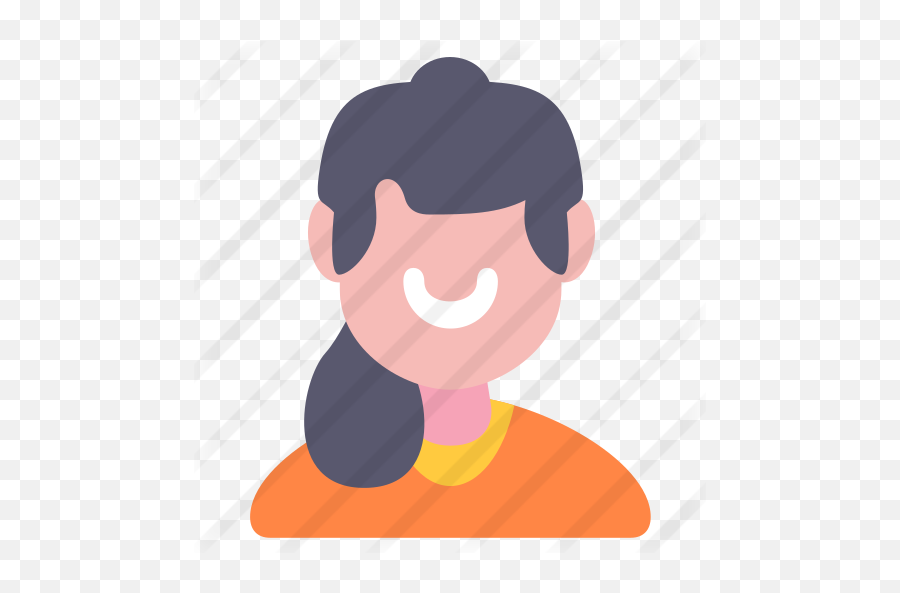 Female Ponytail - Ponytail Png,Icon Looks Like A Kid With Ponytail