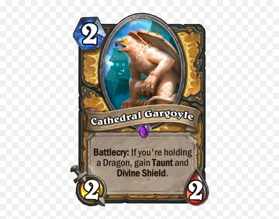 Cathedral Gargoyle - Hearthstone Card Statistics Hsreplaynet Hearthstone Best Taunt Minions Png,Gargoyle Png