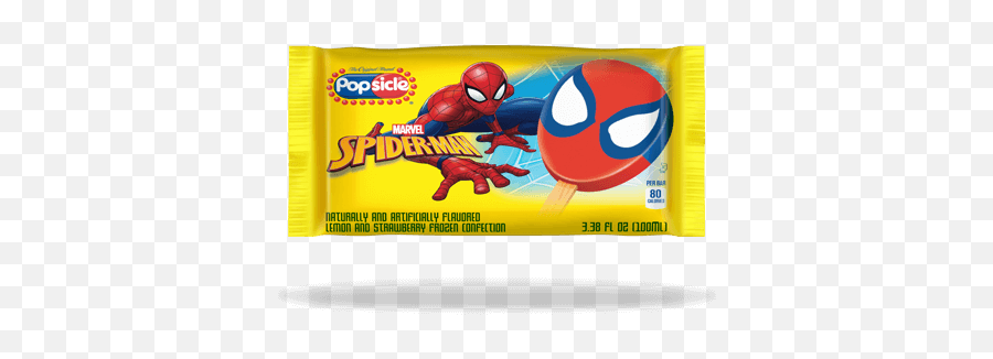 Popsicle Spider - Man Bars Spiderman Ice Cream Popsicle Png,Spiderman Transparent