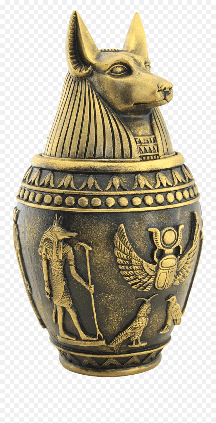 Ancient Egypt Anubis Jewelry Storage Urn - Ancient Egypt Png,Anubis Icon