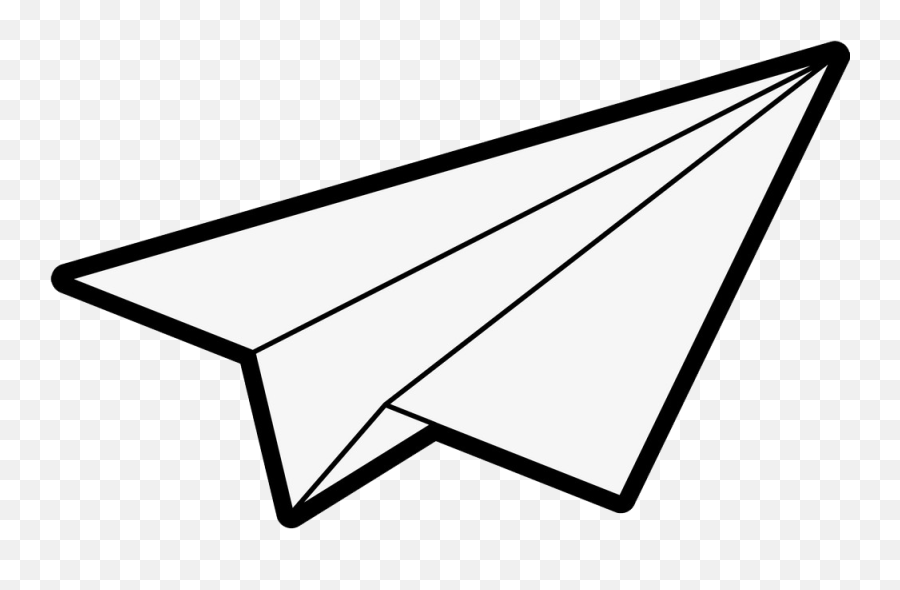 Paper Airplane Png Transparent - Clipart World Paper Plane Png Transparent,Airplane Icon Transparent Background