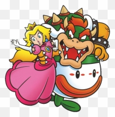Bowser Png Transparent - Bowser And Princess Peach,Bowser Png