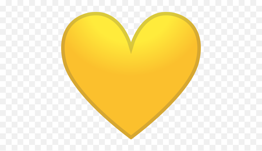 Yellow Heart Emoji - Emoticon De Corazon Amarillo Png,Google Icon Yellow