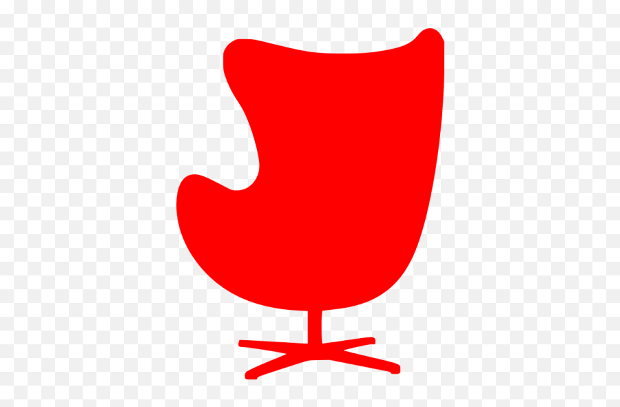 Red Chair 2 Icon - Free Red Furniture Icons Furniture Chair Icon Png,Chairs Icon