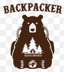 Backpacking Bear Funny Hiking Saying Gift For Hiker Camping Png